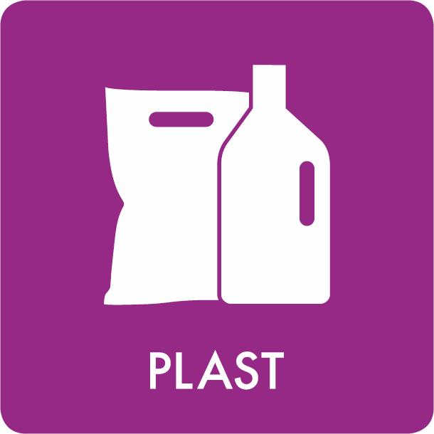 Affaldssortering symboler plast